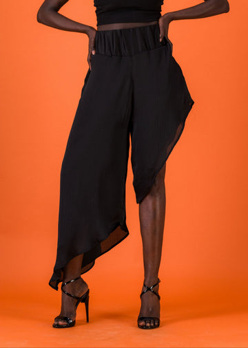 ALAÏA ASYMMETRIC CULOTTE SKIRT