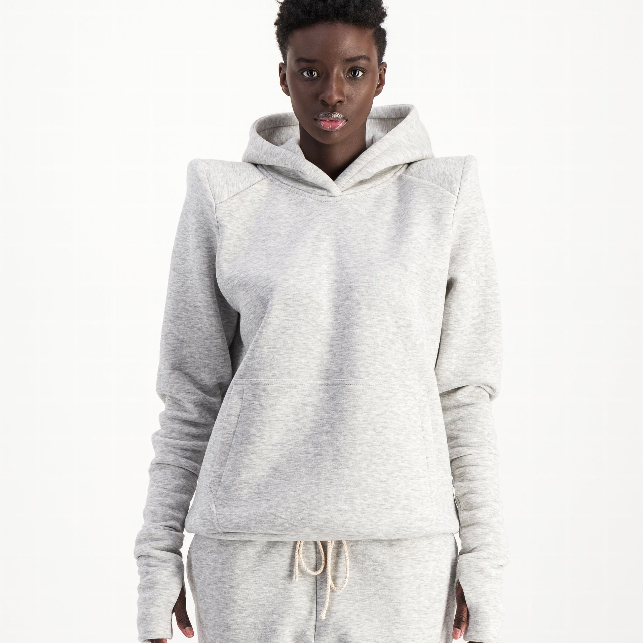 HOODIE GRIS PERLE