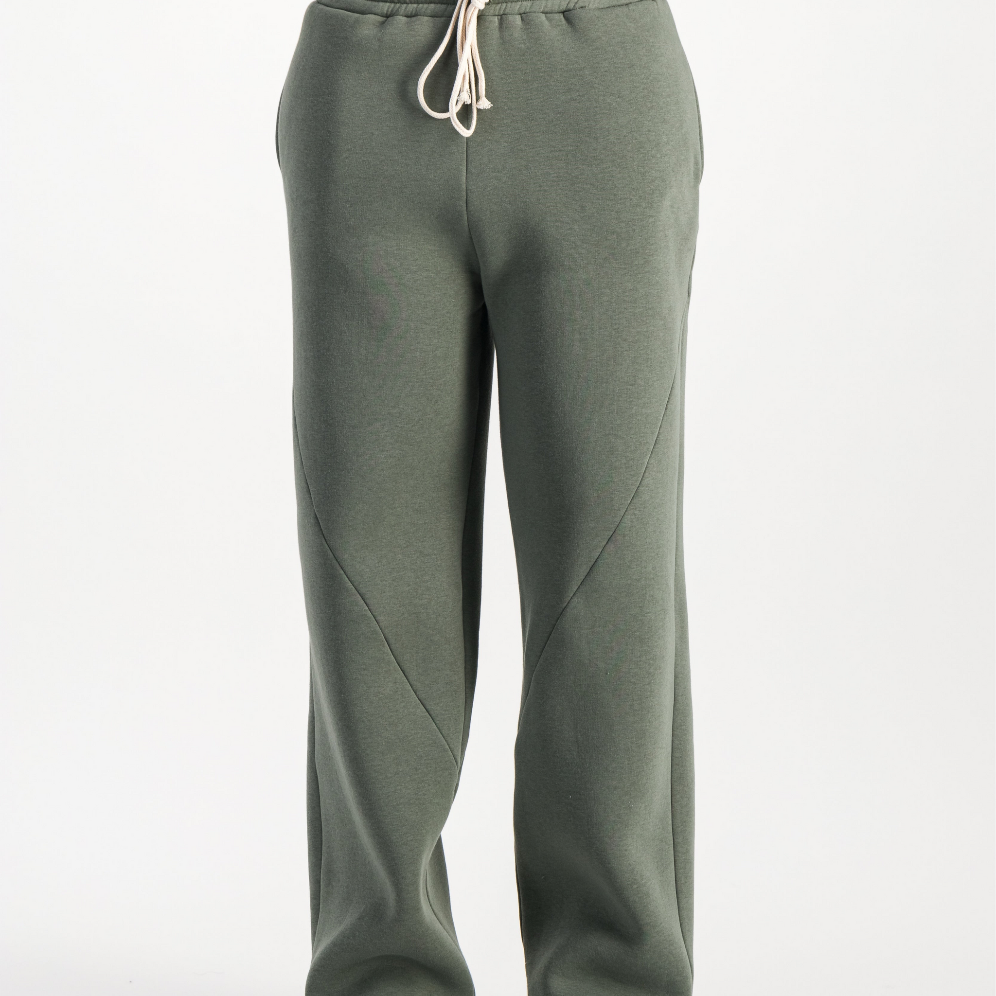 PANTALON ANNICEE VERT KAKI