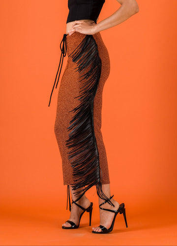 ZAFIRA FRINGED SKIRT