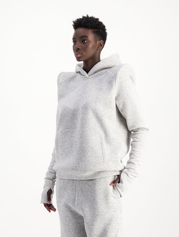 HOODIE GRIS PERLE