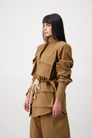 KAïA VESTE CARGO BEIGE