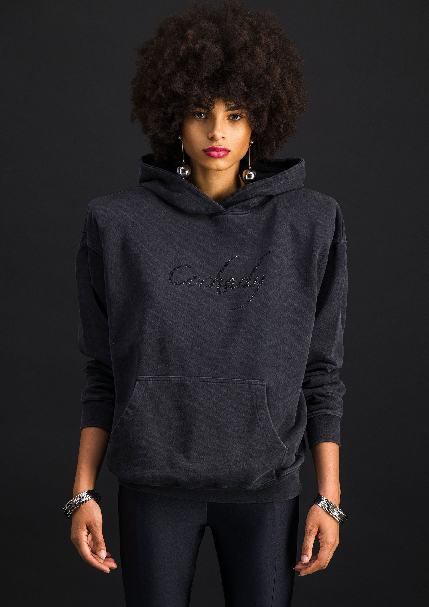VINTAGE BLACK TRINITY HOODIE