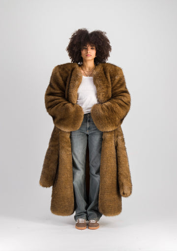 LANA FAUX FUR COAT XXL