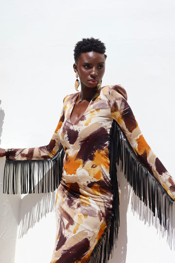 ROBE À FRANGES MYRA