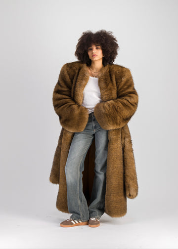 LANA FAUX FUR COAT XXL