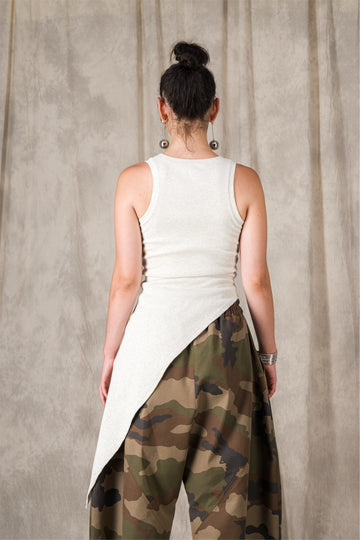 DÉBARDEUR ZAIRA BEIGE CHINÉ