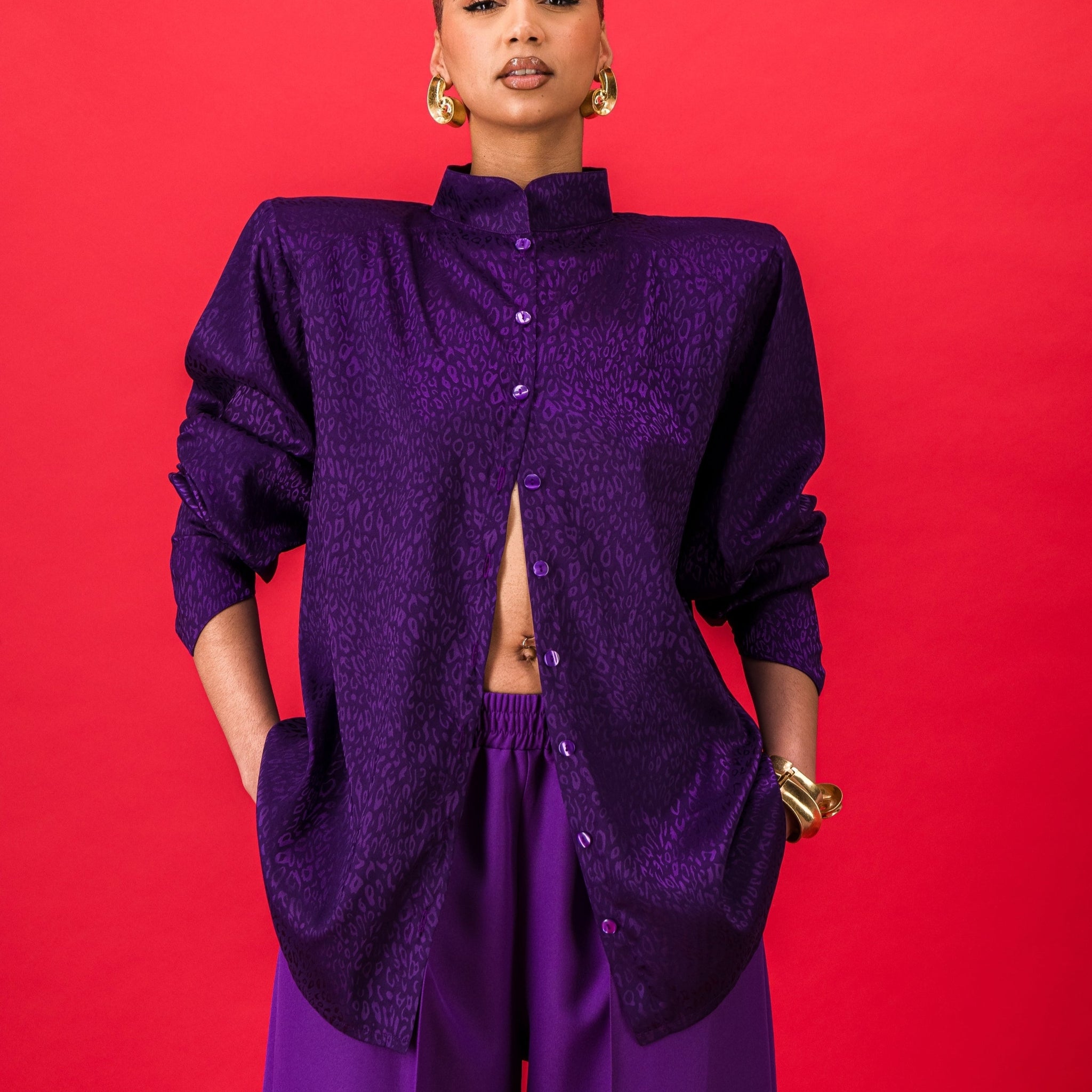 INDIRA PURPLE SHIRT